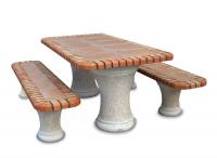 Ref. Tabla con Azulejo - Altura 70 cm x Ancho 89 cm x Longitud 190 cm